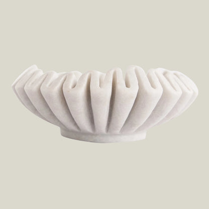 Pleated Marble Bowl