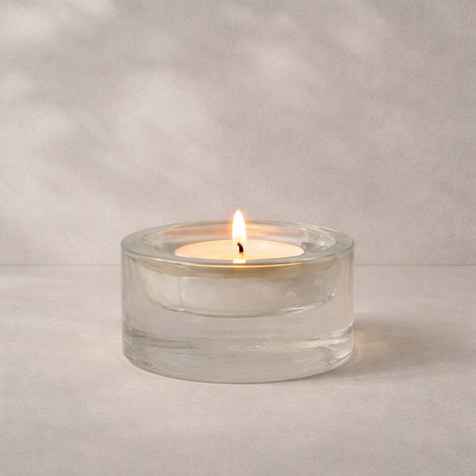 Pressed Glass Tealight Holder