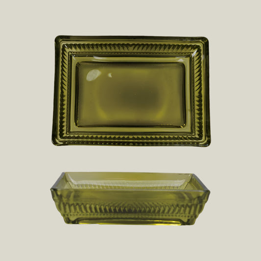 Pressed Glass Soap Dish