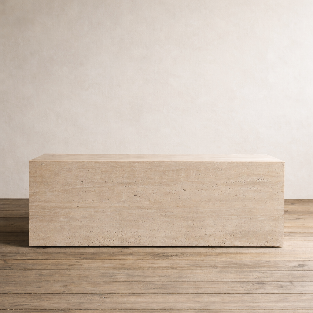 Raw Travertine Coffee Table