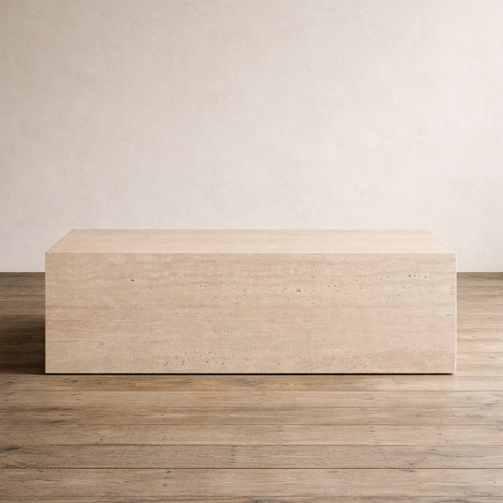 Raw Travertine Coffee Table