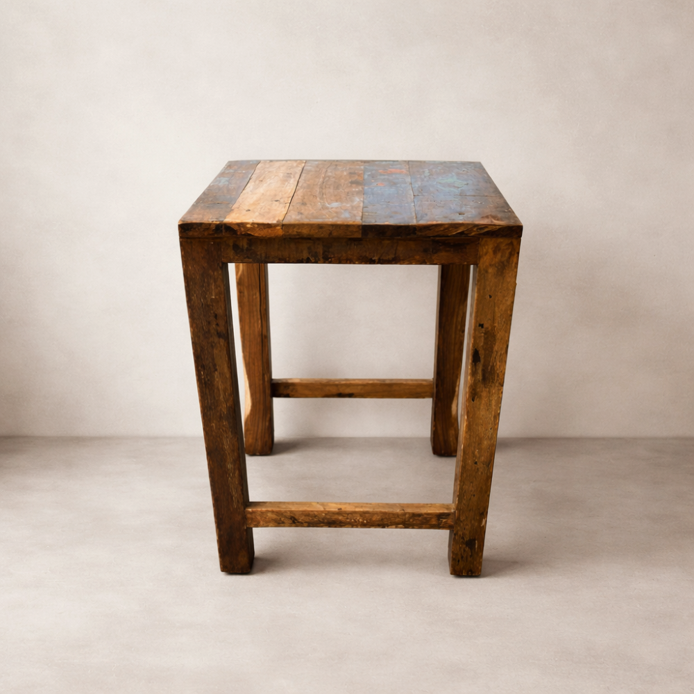 Reclaimed Wood Side Table