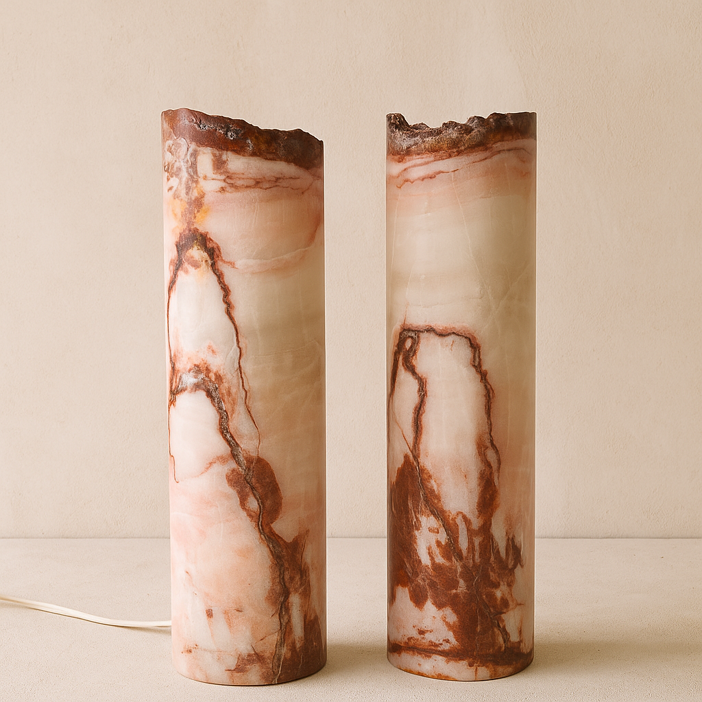 Rose Onyx Lamp
