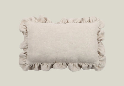Luxe Linen Ruffle Pillow