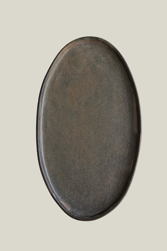 Rust Oval Serving Platter