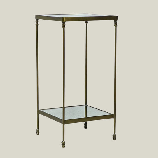 Antique Brass Side Table