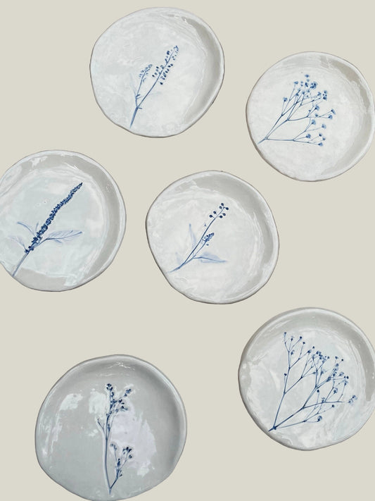 Hand-Painted Floral Spoon Rest