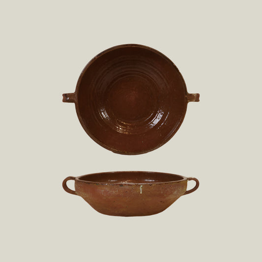 Handmade Terracotta Bowl with Handles
