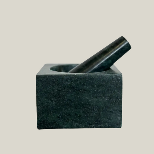 Green Marble Mortar & Pestle