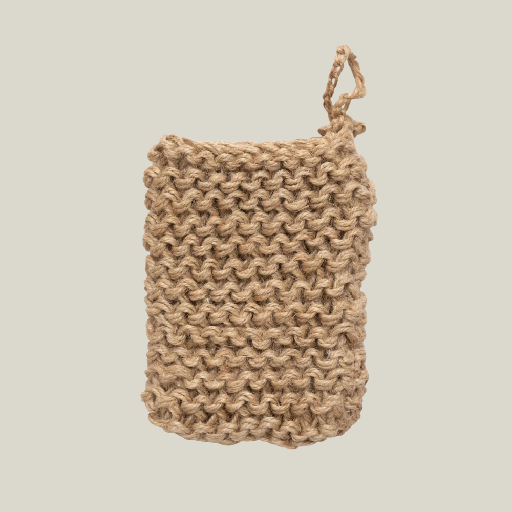 Jute Scrubber + Soap Holder