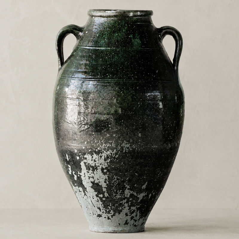 Vintage Glazed Antep Jar