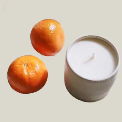 Na Nin Off White Ceramic Candle