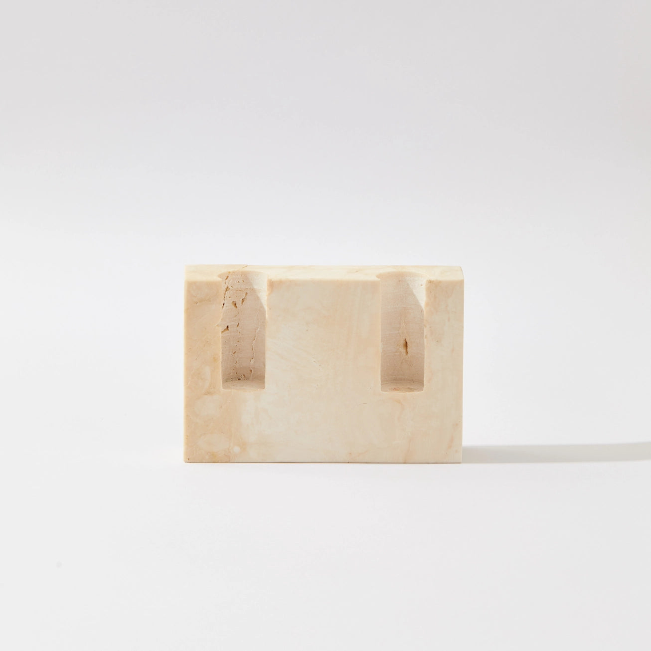 Travertine Candlestick Holder