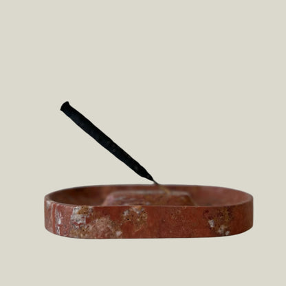 Travertine Incense Holder