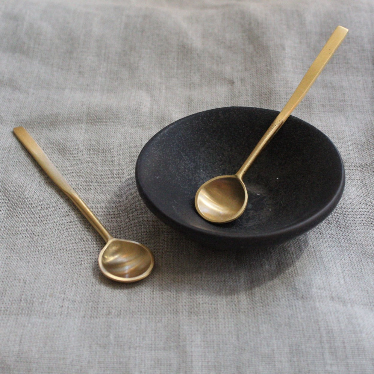 Tiny Brass Spoon